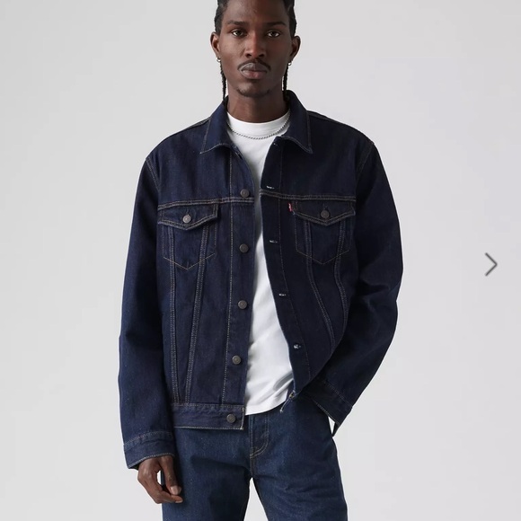 Levi's Other - Levi's denim trucker jacket in a dark wash